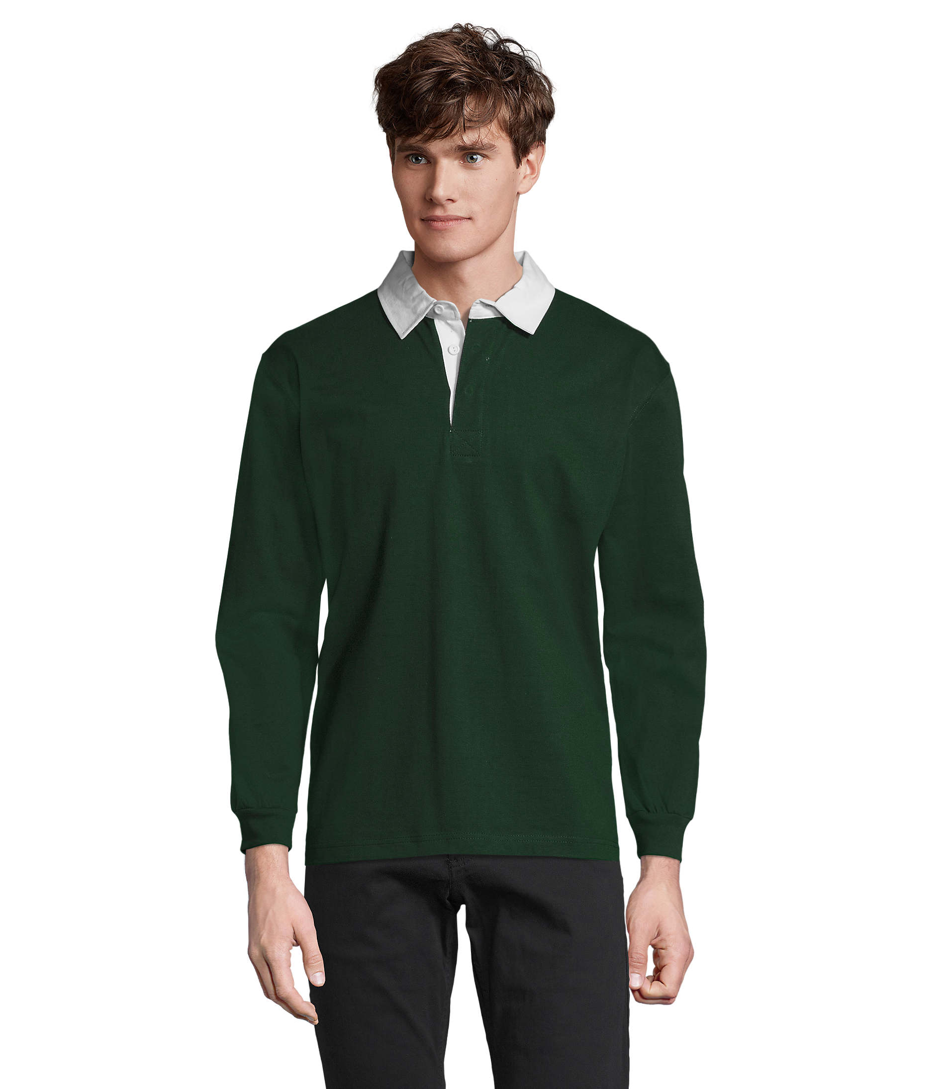 Polo unisex de manga larga personalizable
